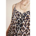 Heartloom Leopard Print Button Camisole in Olive Green Cream & Navy size XS Photo 2