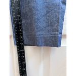 EXPRESS Chambray Front Pleated Super High Rise Ankle Tapered Pant Size Large Photo 8