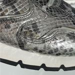 NEW Voile Blanche Sneakers in Snakeskin Leather and Mirror Size 37 Shoes Silver Photo 13