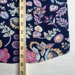 Croft & Barrow Women's Blue Floral Sleeveless Tank Top Size Small Tie V-neck Photo 4