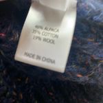 La Ligne Fuzzy Wuzzy V Neck Sweater Navy Blue Size XS Photo 15