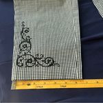 Petite Sophisticate  Gingham‎ Stretch Cotton High Rise Embroidered Crop Pant 10 Photo 12