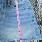 Madewell Blue Cut-Off Jean Shorts Distressed Style Photo 4