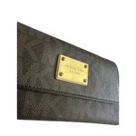 Michael Kors  Brown Logo Leather Clutch Wallet Photo 2