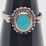 Sterling Silver & Turquoise Southwestern Ring (5) Blue Photo 2