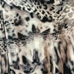 Carlisle black, beige animal, print zip jacket plus size 16 Photo 2