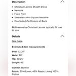 Christian LaCroix Floral Linen Midi Dress Photo 10