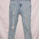 PacSun  Light Wash Denim High Rise Distressed Jegging Jeans size 28 Photo 0