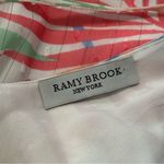 Ramy Brook  Women’s Size L White Floral Print Jules Ruffle Front Halter Top Photo 5