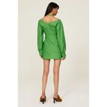Nanushka Alyssa Dress in Green Womens Shirtdress Mini Photo 6
