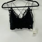 Free People Intimately Adella Black Crochet Lace Strappy Bralette Size XS NWT Photo 10