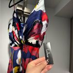 Lulus  All About Love Royal Blue Floral Print Midi Dress Size XS Photo 4