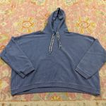 Aerie  Blue Hoodie Cropped New Love Corded Photo 0