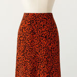 The Fifth Label  Womens Skirt Size‎ 8 Red Black A-Line Midi Y2K Edgy Chic Office Photo 0