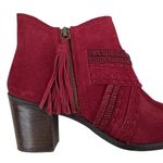 Naughty Monkey EUC  Leather Ankle Boots Red Size 9 Photo 2