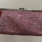 Y2k Vintage Elegant Pink Sequin Clutch with Silver Chain Photo 6