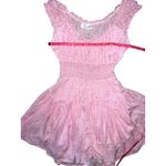 Isabelle's Closet Naomi Romper Pink White Daisy Print Small Floral Feminine EUC Photo 9