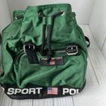 Ralph Lauren VTG POLO SPORT RARE Kelly Green backpack drawstring y2k sporty 90s Photo 8