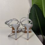 Windsor Shimmering Silver Strappy Heels Photo 3