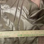 Bernardo  Bronze Metallic Zipper Leather‎ Jacket Womens Size Large Photo 7