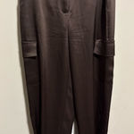 Babaton  Chocolate Satin Skirt Photo 0