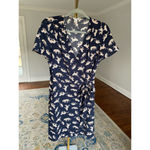 J.Crew  Leopard Print V-Neck Wrap Dress 4 Preppy Classic Streetwear Party Event Photo 1