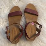 Lucky Brand  Leather Stylish Red Block Heel Sandals size 9 BNWOT Photo 3