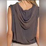 POL  Mineral‎ Wash Navy Gray Hooded Tank medium Photo 1