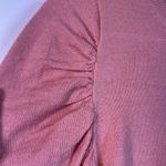 Honey Punch  Anthropologie Puffy Long Sleeves Pink Blouse Size Small EUC #2632 Photo 2