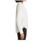 Veronica Beard MSRP$375  Women’s 100% marella silk blouse Top V-Neck Ivory Size 0 Photo 3