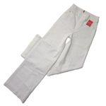 Spanx NWT 20465R Seamed Front Wide Leg in Ecru Wash Pull-on Jeans L x 32 Photo 0