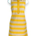 Band of Outsiders | Sz 1/Small | Tan/Yellow Striped Sleeveless Polo Shirt Dress Yellow Photo 3