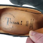 Think Square Toe Block Heels Leather Pumps Comfort Shoes Slip On Black Size 37 Photo 7