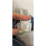 Hudson Jeans  Womens 32 Blue Bacara Straight Leg Crop Cuffed Distressed Knee Photo 4