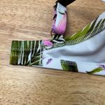 Shade & Shore  Women's White and Green Floral Bikini Top - Size 32A - NWT Photo 6