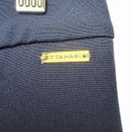 T Tahari Women's Navy Pull On Stretch Ankle Dress Pants Size 10 Officecore Photo 5