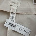 Chico's NWT Chico’s Ultimate Fit Soft Pleated Side Hardware Crop Pants | Opal | 3 (XL) Photo 10