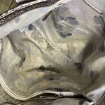 Elliott Lucca NWT INTRECCIO Woven Metallic Shoulder Bag Tote Pewter Gold Silver Photo 4