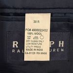 Ralph Lauren Black Label Long Sleeve Wool Single Breasted Blazer Blue Sz 38 Size M Photo 4