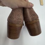 1. State  Shoes Womens Size 7.5M Pink Leather Booties Cutout Perforated IDDAH‎ Photo 4