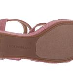 Lucky Brand  Women's Carlisha Wedge flatform Strappy Sandal size 9.5 pink Photo 6