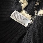 Target La Linge Pull Over Striped Quarter Zip Cable Knit Sweater Women’s 1X Black Photo 3