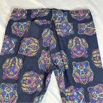 LuLaRoe 3/$15 LULA ROE Black Multicolor Boho Bear Leggings, TC Photo 5