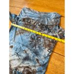 Petit Pois Draped cowl neck Doble mesh sheer art long sleeve blouse top, Size S Photo 7