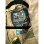 686 Women's Quilted Snowboard Jacket Olive Green Fleece Collar Waterproof Ski M Size M Photo 9