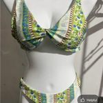 SheIn Green and Blue Bikini with Triangle Top Photo 0