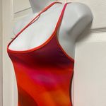 Pretty Little Thing Pink Abstract Print Slinky Asymmetric Strap Detail Bodycon Dress Photo 5