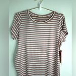 Heart & Hips Women’s Size 2X Striped Ruched Bodycon T-Shirt Dress Casual Chic Photo 3