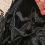 Oysho  black velvet lace bodysuit size small Photo 1