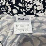 MiracleSuit  One Size Cover Up Swimwear Black White Photo 5